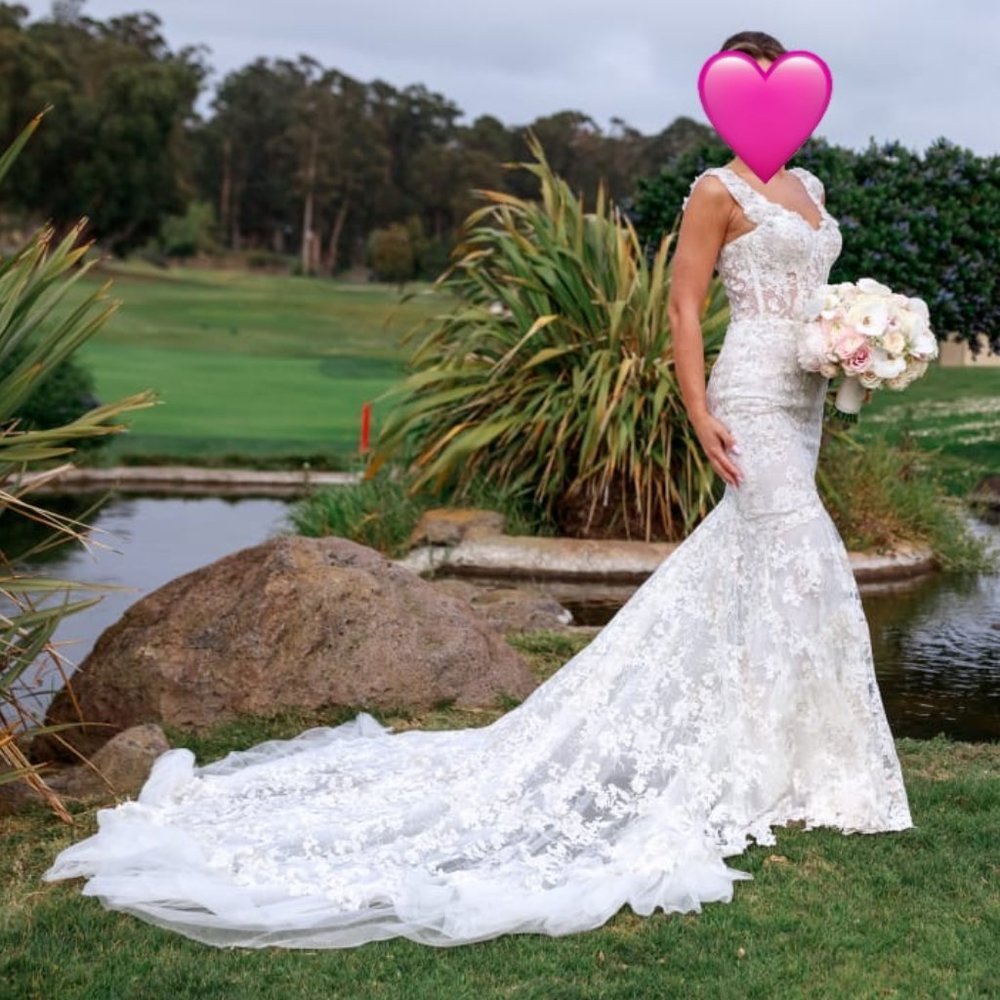 Netta Ben Shabu Wedding Dress Excellent Condition, Cleaned and Preserved - Picture 2 of 4